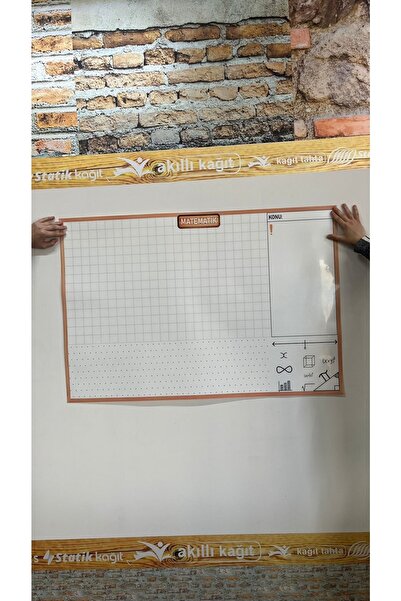 Akıllı Kağıt Yapışkanlı Matematik Branş Tahtası (2) 80x120 Cm