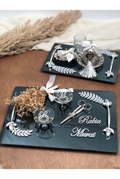 Masalsı Concept Прикрашений піднос для обручок Підставки для обручок Ножиці К...