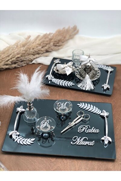 Masalsı Concept Прикрашений піднос для обручок Підставки для обручок Ножиці К...