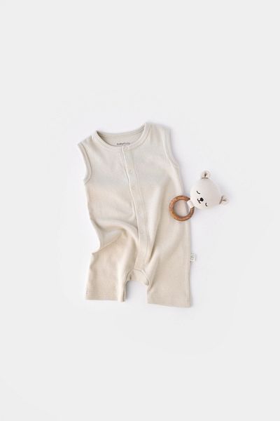 BabyCosy بذلة بحمالات وافل عضوية