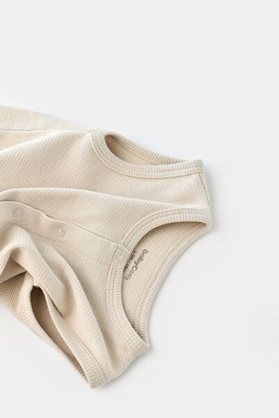 BabyCosy Organic Waffle Strap Jumpsuit Csyw1006