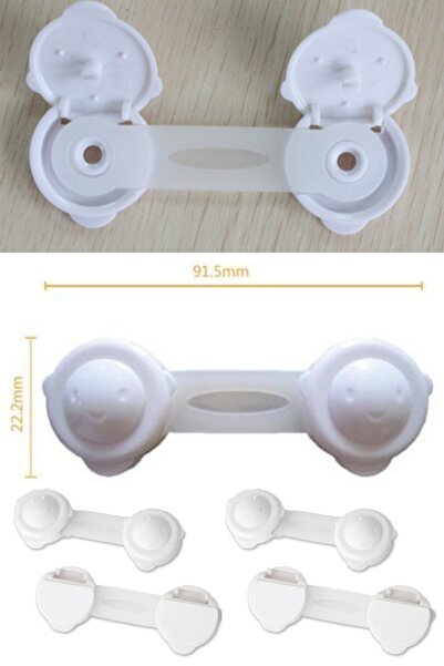 Miningaa 8'li Kolay Montajlı Dolap Kilidi Özel Tasarım Iz Bırakmaz Bantlı Çoc...