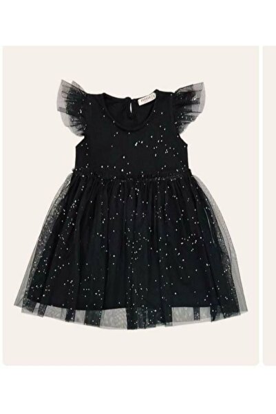 Breeze Kız Çocuk Işıltılı Elbise (penye Astarlı)