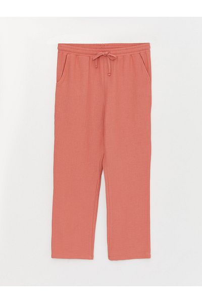 LC Waikiki Pantaloni drepti de maternitate din muselina cu talie elastica