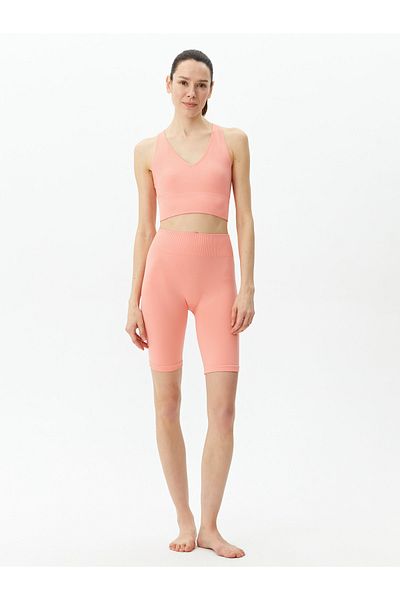 LC Waikiki Nahtlose Sport-Strumpfhose mit elastischem Bund für Damen, selbstgemustert