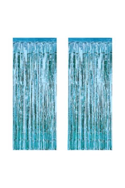 BEST PARTİ DOĞUM GÜNÜ PARTİ SÜSLERİ 2 Adet 90 Cm × 200 Cm Metalize Arka Fon K...