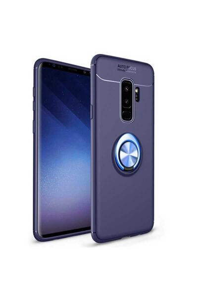 ZM STORE Samsung Galaxy S9 Plus Kılıf Yüzüklü Standlı Pürüzsüz Ve Soft Arka Y...