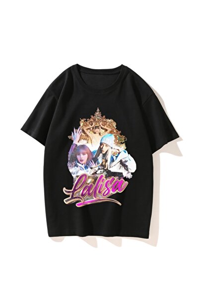 GALASHOP تي شيرت بلاك بينك Kpop للجنسين موديل 53
