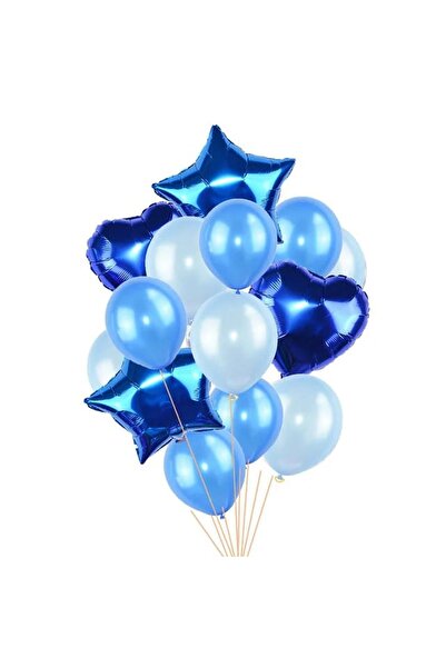 DÜVENCİ TİCARET Çıtıpıtıstore Yıldız Kalp Balon Seti