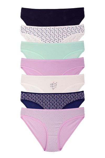 Dominant Γυναικεία πολύχρωμα βαμβακερά εσώρουχα Lycra 7 Pack 37000-586