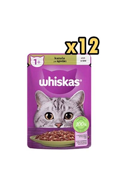 Whiskas Pouch Jöle Içinde Kuzulu Yetişkin Kedi Konservesi 85gr X 12 Adet