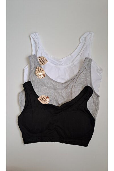 NARIYA Γυναικείο σουτιέν Βαμβακερό 3 τεμαχίων με 3 μαξιλαράκια μέσα σε συσκευασία Half Athlete Plus Size σουτιέν