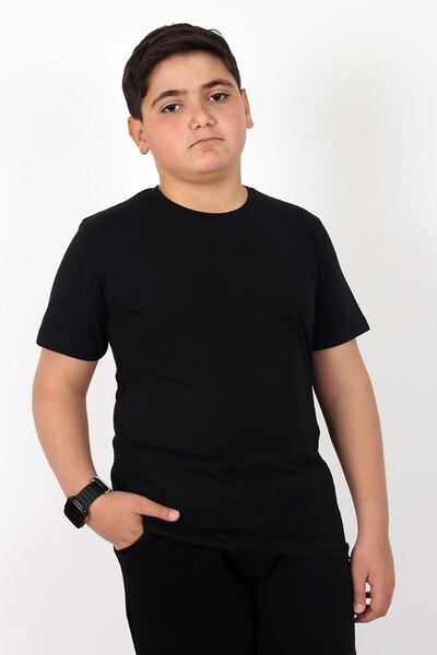 Çiggo Kids Συσκευασία με 2 Unisex Crew Neck Basic Cotton παιδικό μπλουζάκι/φούτερ