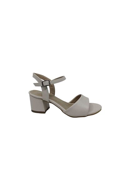 Zerhan C418 Pantofi cu toc joasă cu bretele de culoarea pielii pentru femei