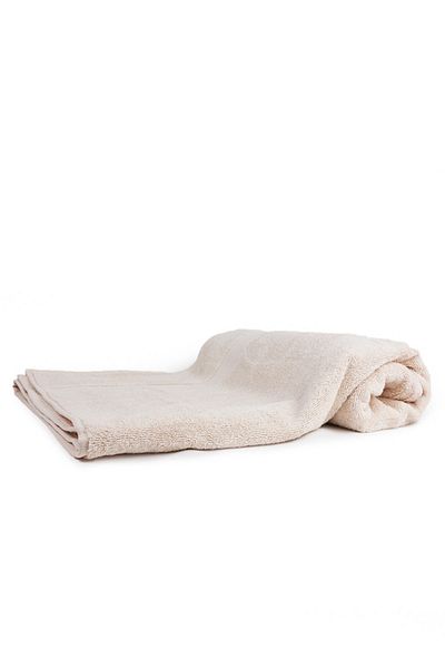 Taka Fabrics Wave 100% Cotton Bath Towel Size 70x140 Cm, Champagne