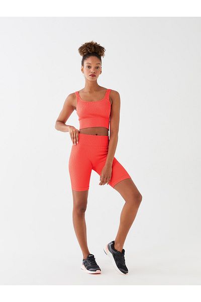 LC Waikiki Nahtlose Sport-Leggings für Damen mit elastischem Bund, einfarbig