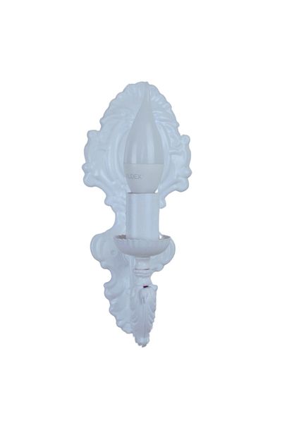 Dekovien Metal White Coated Wall Sconce Classic Model Ap0002