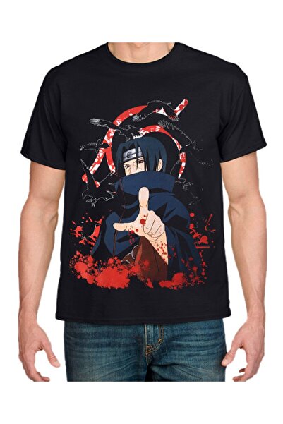 GALASHOP Anime Naruto Unisex T-shirt Itachi Sharingan