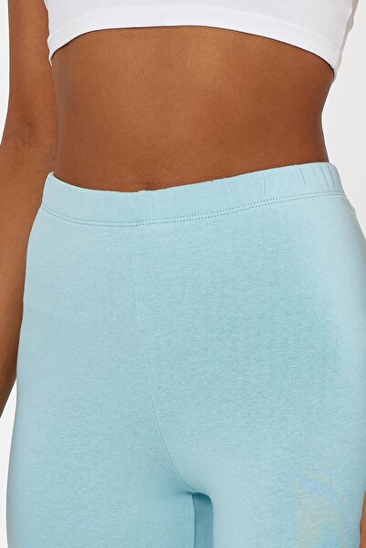 FİHA Leggings compacti din Lycra pentru dama - Ice Blue /zebil-4057