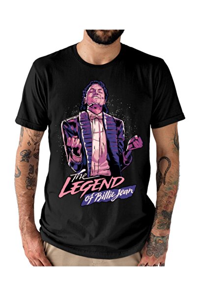 GALASHOP تي شيرت مايكل جاكسون بيلي جان ليجند للجنسين