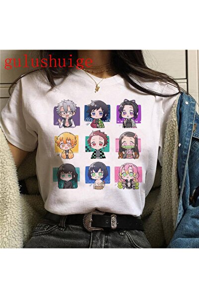 GALASHOP Kimetsu No Yaiba تي شيرت كارتوني مضحك Mod88