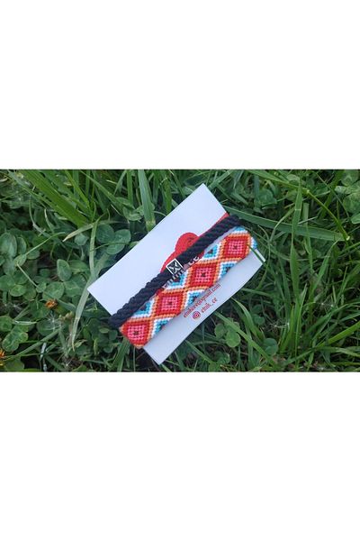 Şengül Handmade Rope Knitting Set of 2 Bracelets