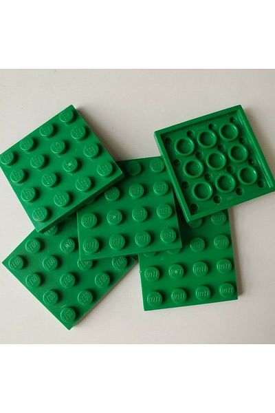 LEGO 4 X 4 Green Brick Creator Plate Kit (3 Pieces)