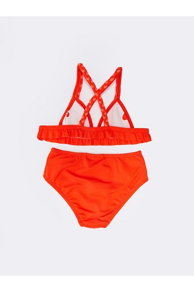 LC Waikiki Flexibles Stoff-Bikini-Set für Baby-Mädchen mit Minnie-Maus-Aufdruck, 2-teilig