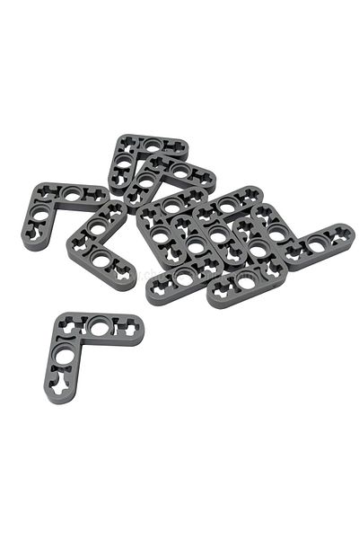 LEGO Original Technic Custom Liftarm Modified Bent Thin L-shape 3 X 3 Dark Gray 4 Pieces Will Be Sent