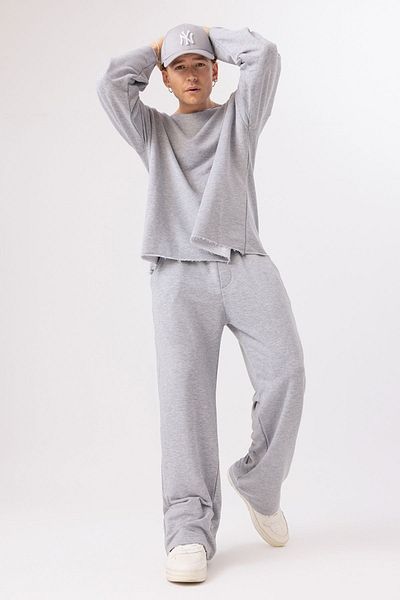 gothamvibes Ανδρικό Calm Grey Loose Sweatpants