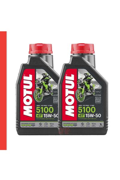 Motul 5100 15w-50 4 T Motosiklet Motor Yağı Güncel Ürün 2 Adet