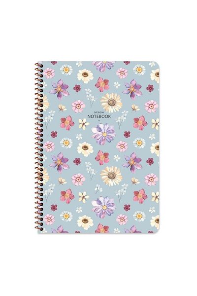 Keskin Colors Caiet cu spirală Sharp Flower 80 de coli-cu carouri-a4