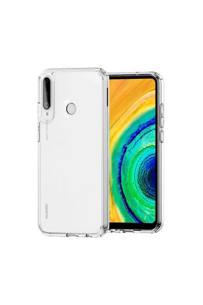 ZM STORE جراب Huawei P40 Lite E ذو حواف ممتصة للصدمات وغطاء خلفي شفاف عالي ال...