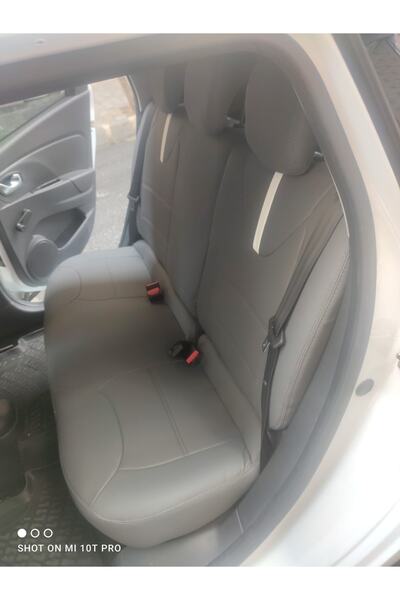 AKINCI Clio 4 جلد رمادي خلفي أبيض 2+1 IP مع شريط كامل