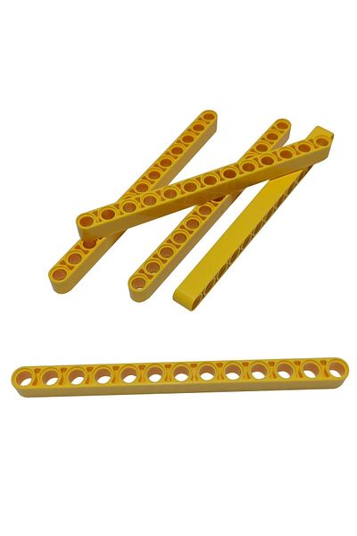 LEGO Original Technic Moc Custom Accessory Liftarm 1 X 13 Thick - Yellow 4 Pieces Will Be Sent