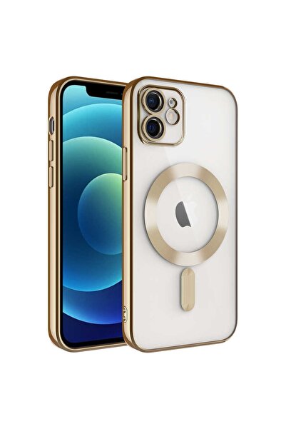 Rivor Apple Iphone 12 Uyumlu Kılıf Kamera Korumalı Magsafe Wireless Şarj Şeff...