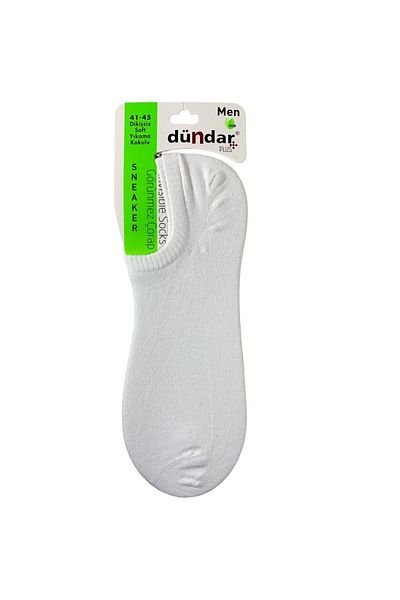 Dündar 6883 Șosete Plus Bamboo Sneaker pentru bărbați/alb/40-44