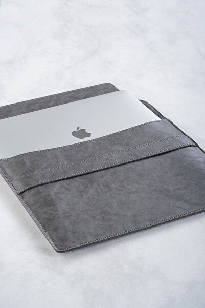 DK LEATHER Сірий чохол зі штучної шкіри 13 133 136 для Macbook Air Pro M1 M2 M3, сумісний з Macbook Air Pro M1 M2 M3