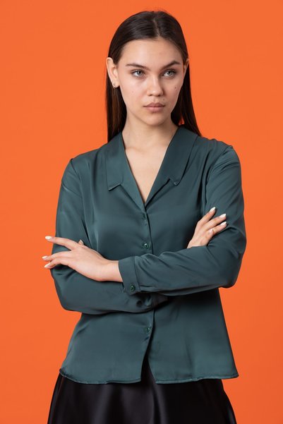 Shahiqa Yakalı Şık Bluz
