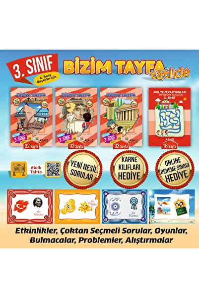 Analiz Yayınları ANALİZ 3.sınıf Bizim Tayfa Tatilde Etkinlik Ve Tatil Kitabı