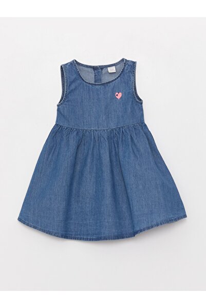 LC Waikiki LCW ECO - Džínové šaty s potiskem pro holčičku