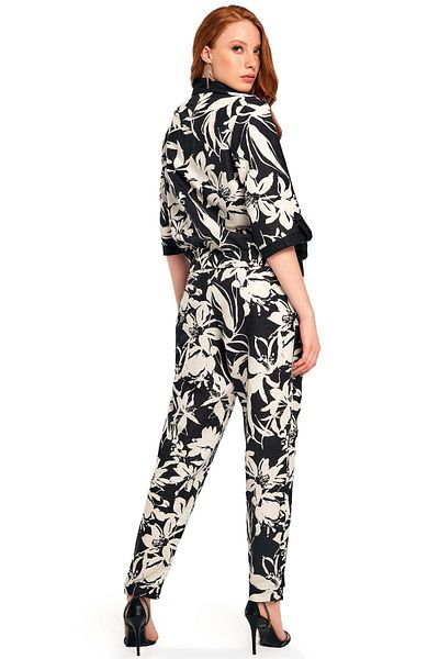 Guitar Skinny Leg Multicolored Cotton Trousers