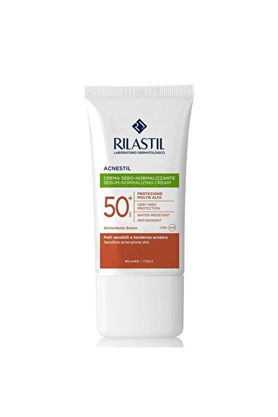 Rilastil Acnestil Düzensiz Ciltler Için Matlaştırmaya Yardımcı Yüz Güneş Koru...