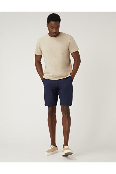 Marks & Spencer Saf Pamuklu Regular Fit Chino Şort