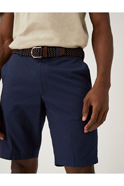 Marks & Spencer Saf Pamuklu Regular Fit Chino Şort