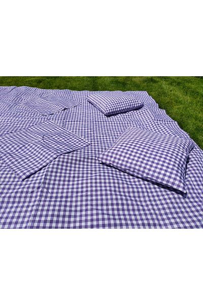 Angels' Collection Purple Gingham Serving Napkin Single - For Picnic Set