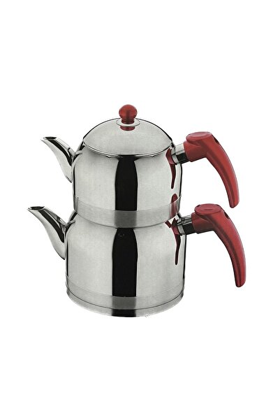 CAN ÇELİK Firuze Mini Boy Çaydanlık Takımı