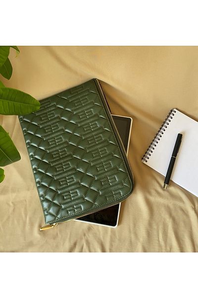 Adalinhome Чанта за таблет Sermio от естествена кожа