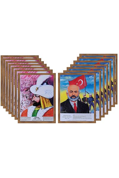ABCPANO MDF Frame 35x50 Cm 23 Piece Turkish Elders Set Board
