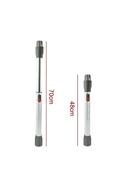 Robotcum Σωλήνας ασύρματης ηλεκτρικής σκούπας Dyson V8 Απόλυτα συμβατός (ασημ...